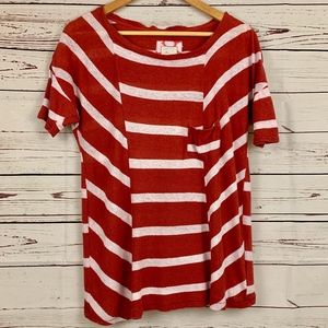 Anthropologie | Postmark Linen Cotton Blend Top